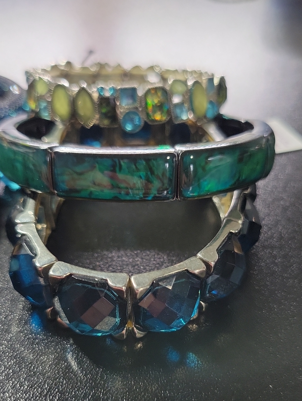 Blue & Green Stackable Women's Bracelet Lot